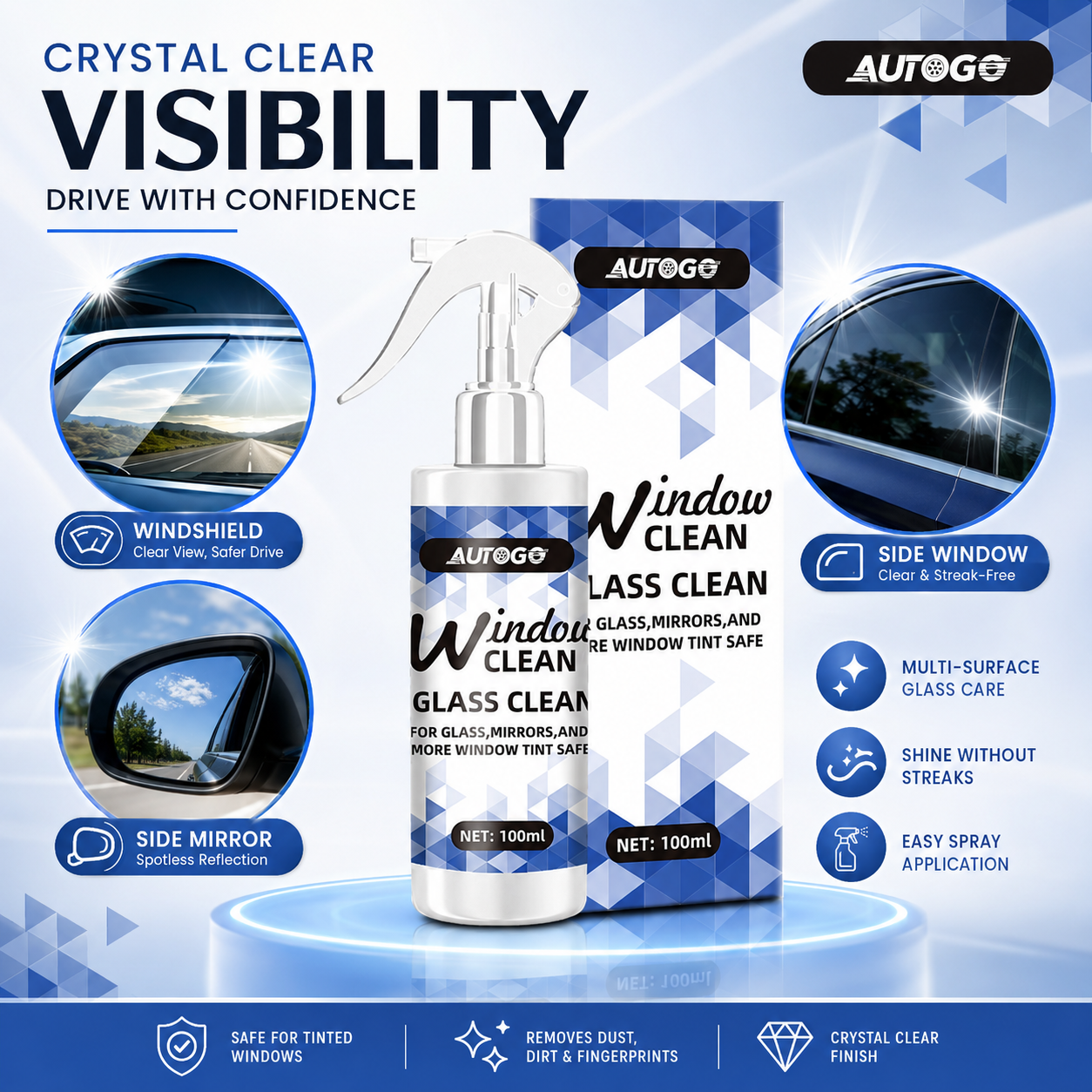 Ammonia-Free Streak-Free Glass - Glass Cleaner Streak incelemesi ve fiyatı
