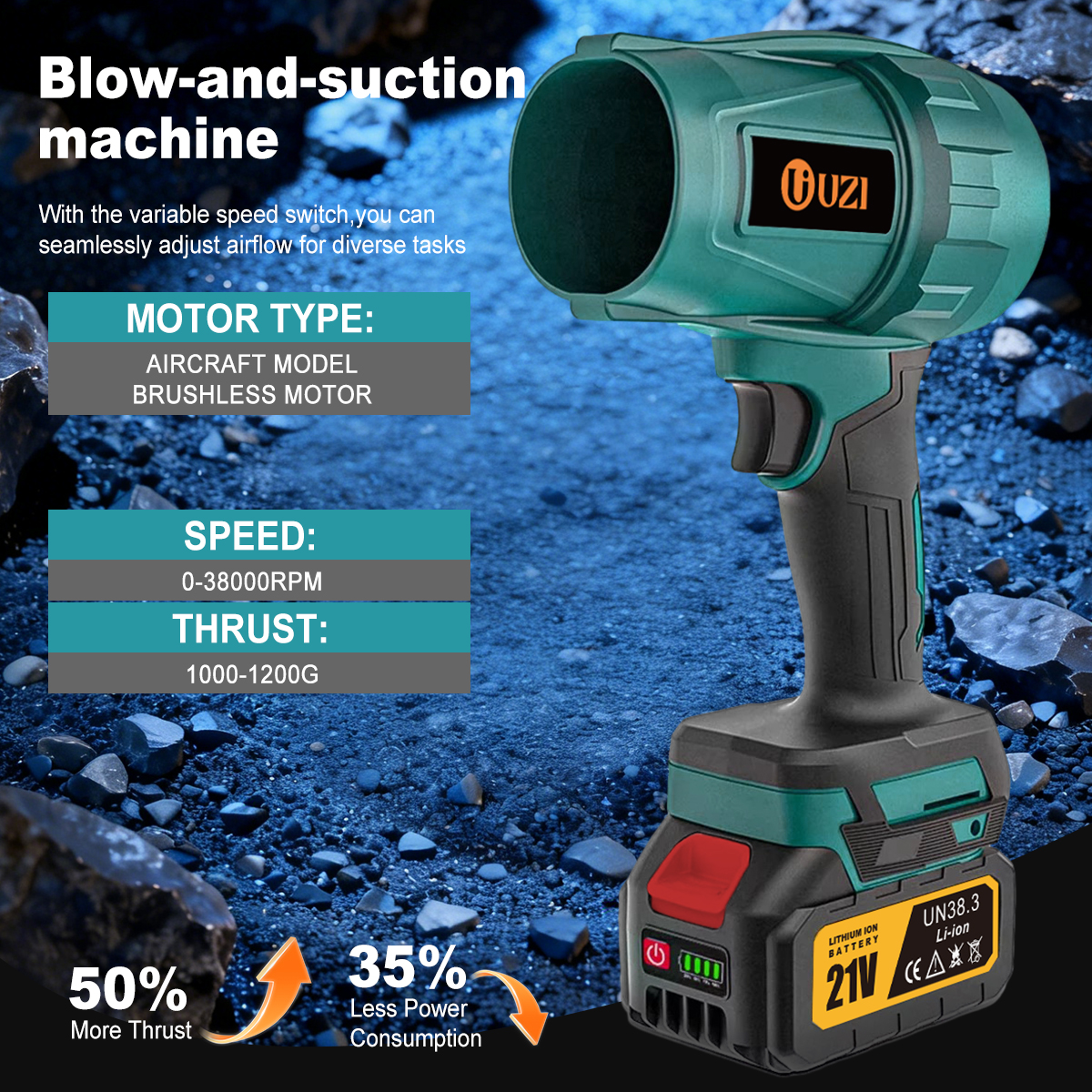 UZI 200M/S Brushless Turbo Ele - Dryer Car Blower incelemesi ve fiyatı