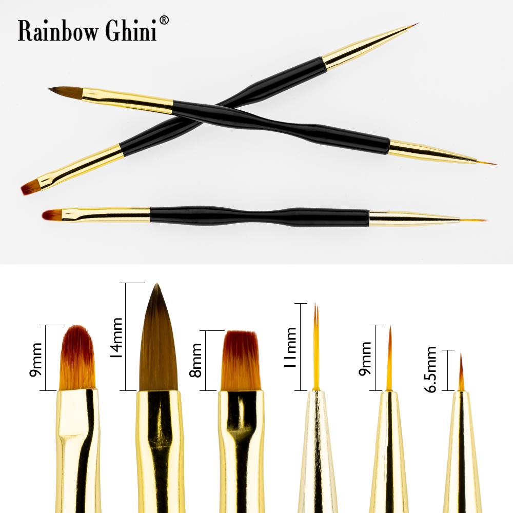 Rainbow Ghini 3Pcs/Set Dual He - Detailing Brush Set incelemesi ve fiyatı