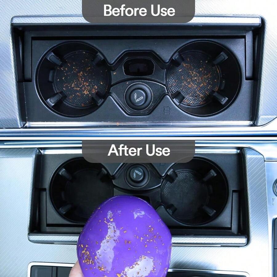 Purple Car Cleaning Gel Putty, - Dirt Brush Interior incelemesi ve fiyatı