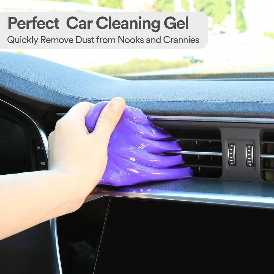 Purple Car Cleaning Gel Putty, - Dirt Brush Interior incelemesi ve fiyatı