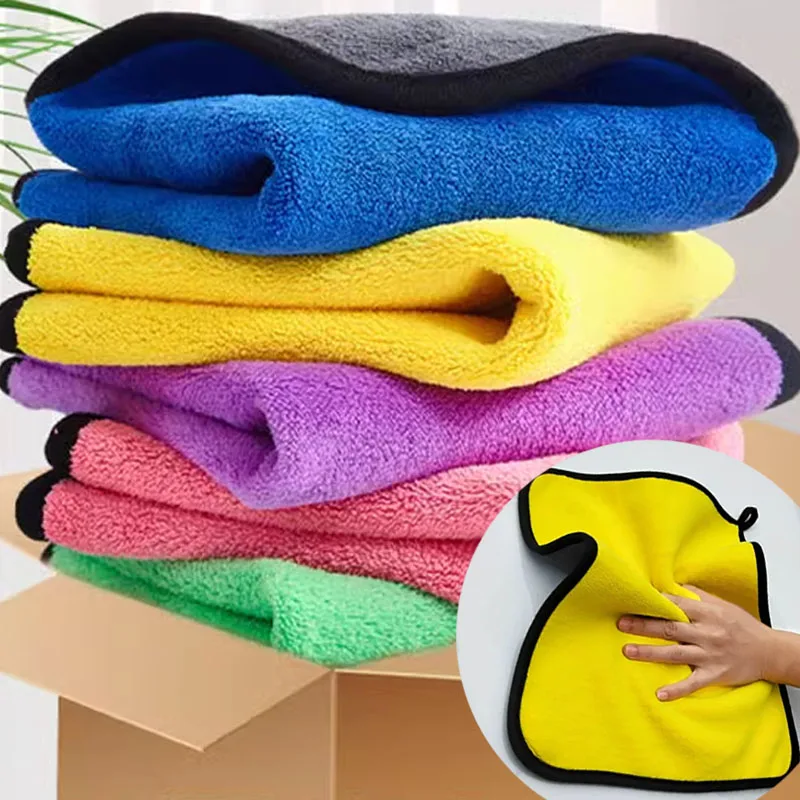 1/5pcs Thicken Car Microfiber  - Microfiber Towel Detailing incelemesi ve fiyatı