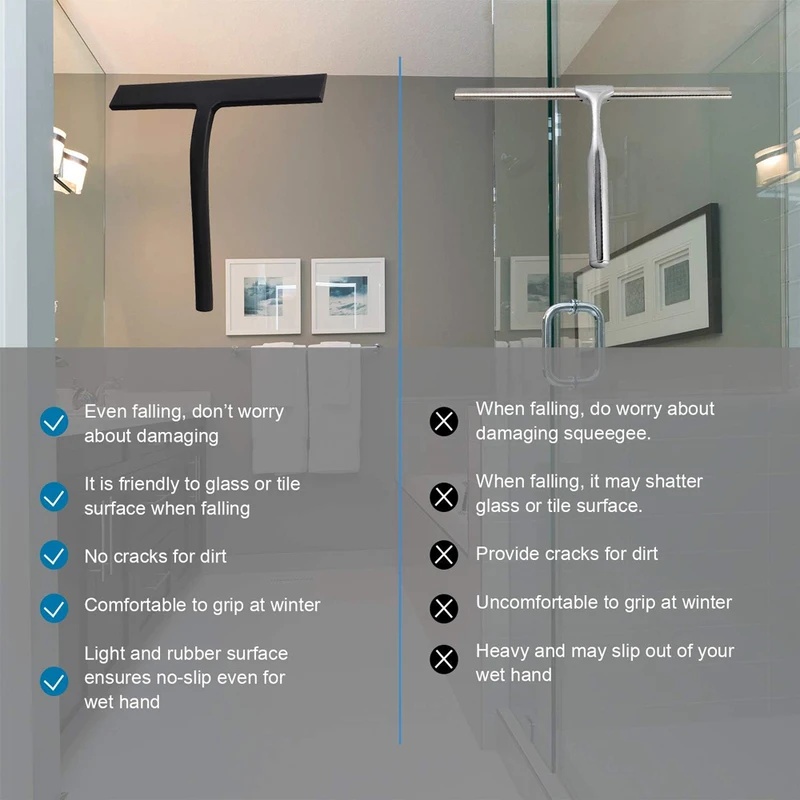 Matte Black Silicone Squeegee  - Glass Cleaner Streak incelemesi ve fiyatı