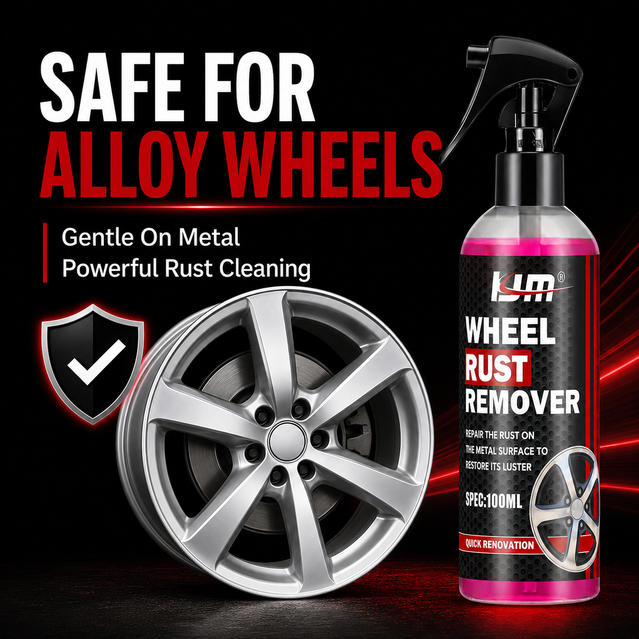 KJM Wheel Cleaner For Car Rims - Wheel Cleaner Alloy incelemesi ve fiyatı