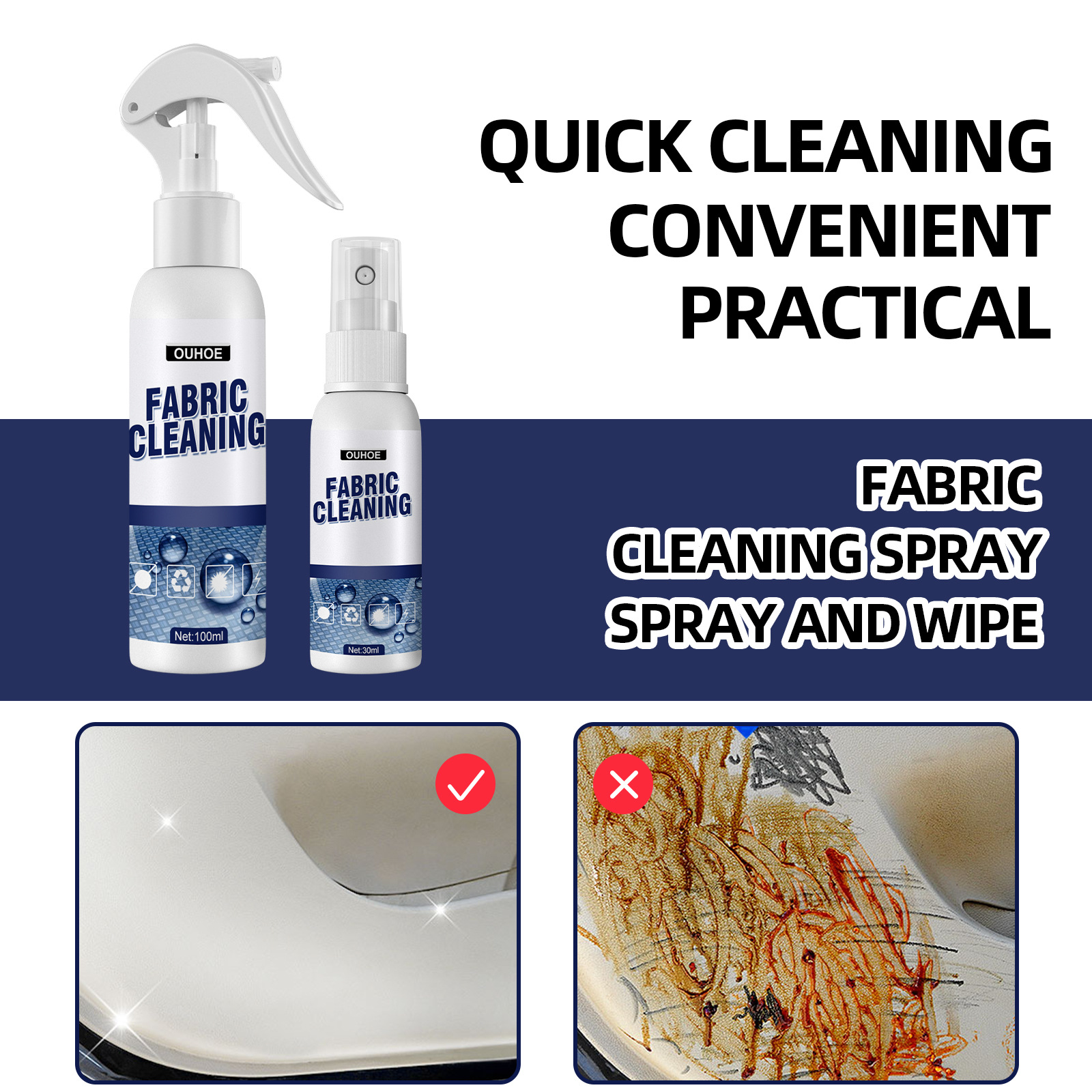 Fabric Cleaning Spray Car Clea - Seat Cleaner Fabric incelemesi ve fiyatı
