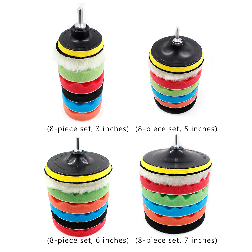 8Pcs/Set Polishing Pad Sponge  - Polish Pad Set Buffer incelemesi ve fiyatı