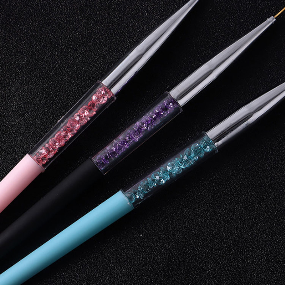 3Pcs Nail Art Pen Set Fine Tip - Detailing Brush Set incelemesi ve fiyatı