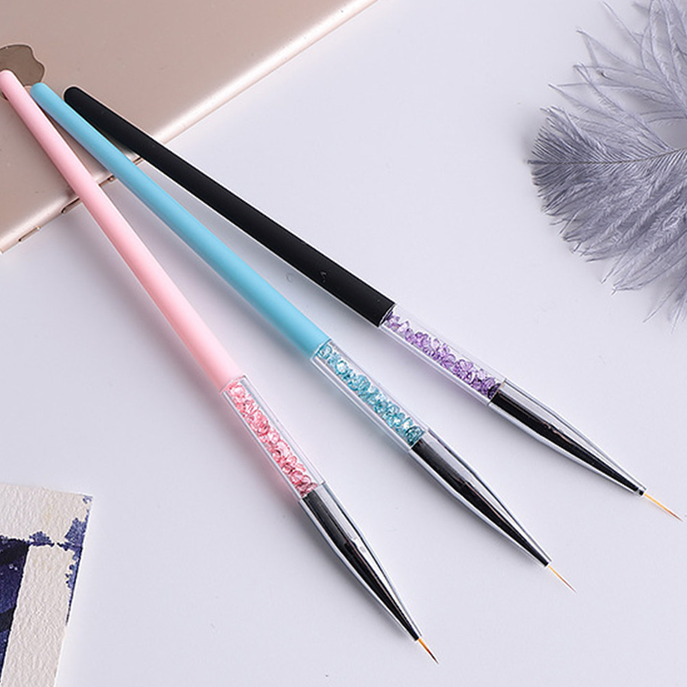 3Pcs Nail Art Pen Set Fine Tip - Detailing Brush Set incelemesi ve fiyatı
