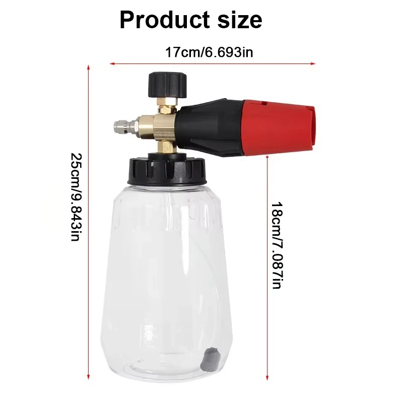 Adjustable Snow Foam Lance 1L  - Pressure Washer Foam Gun incelemesi ve fiyatı
