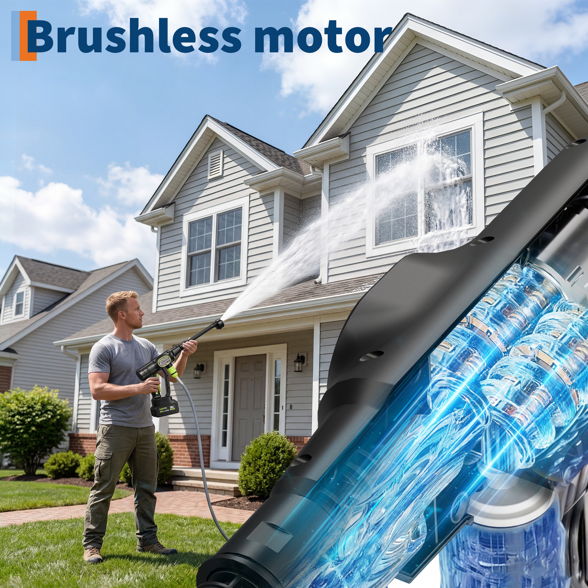 Cordless Pressure Washer, 320  - Foam Cannon Car Wash incelemesi ve fiyatı