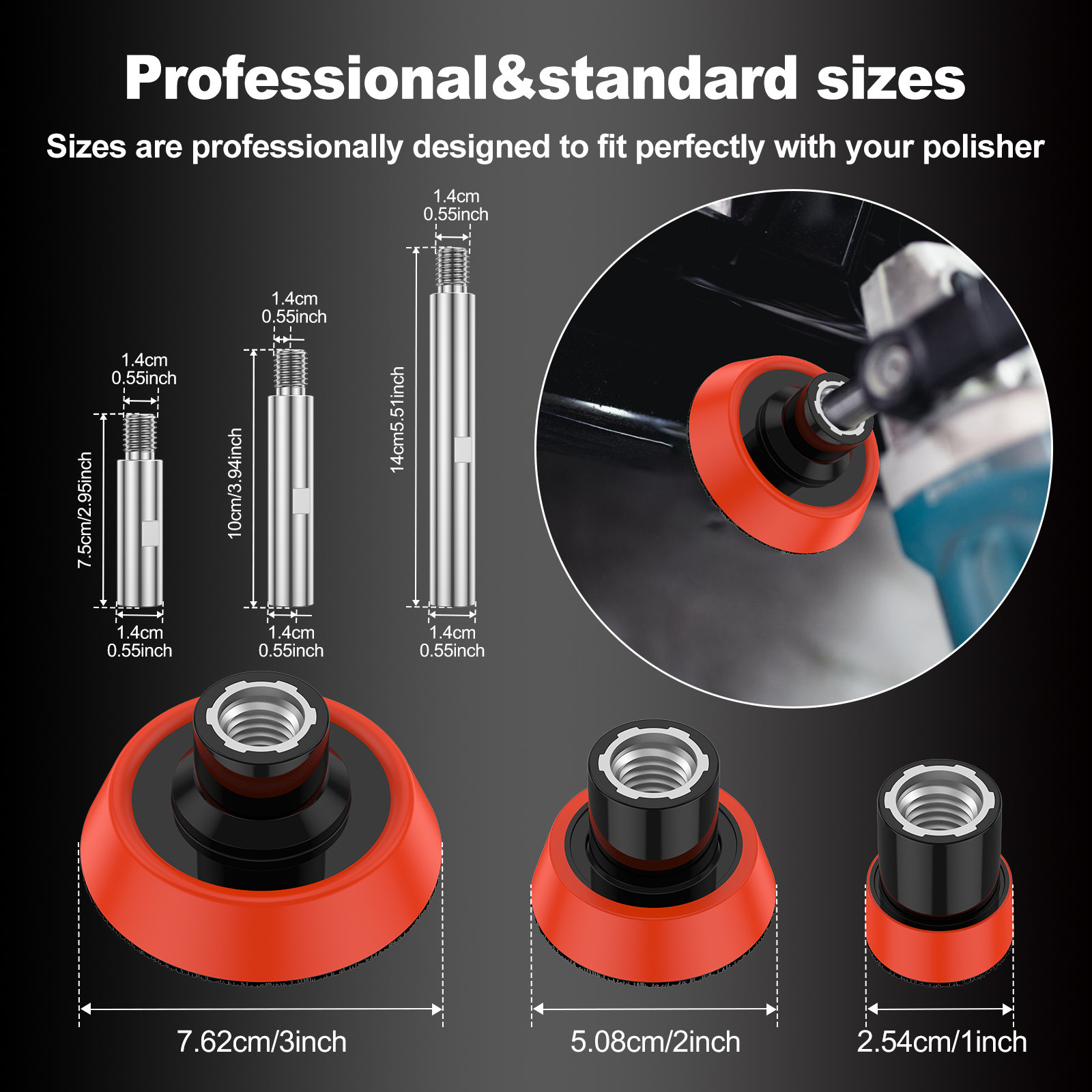 M14 Thread Polisher Extension  - Polish Pad Set Buffer incelemesi ve fiyatı