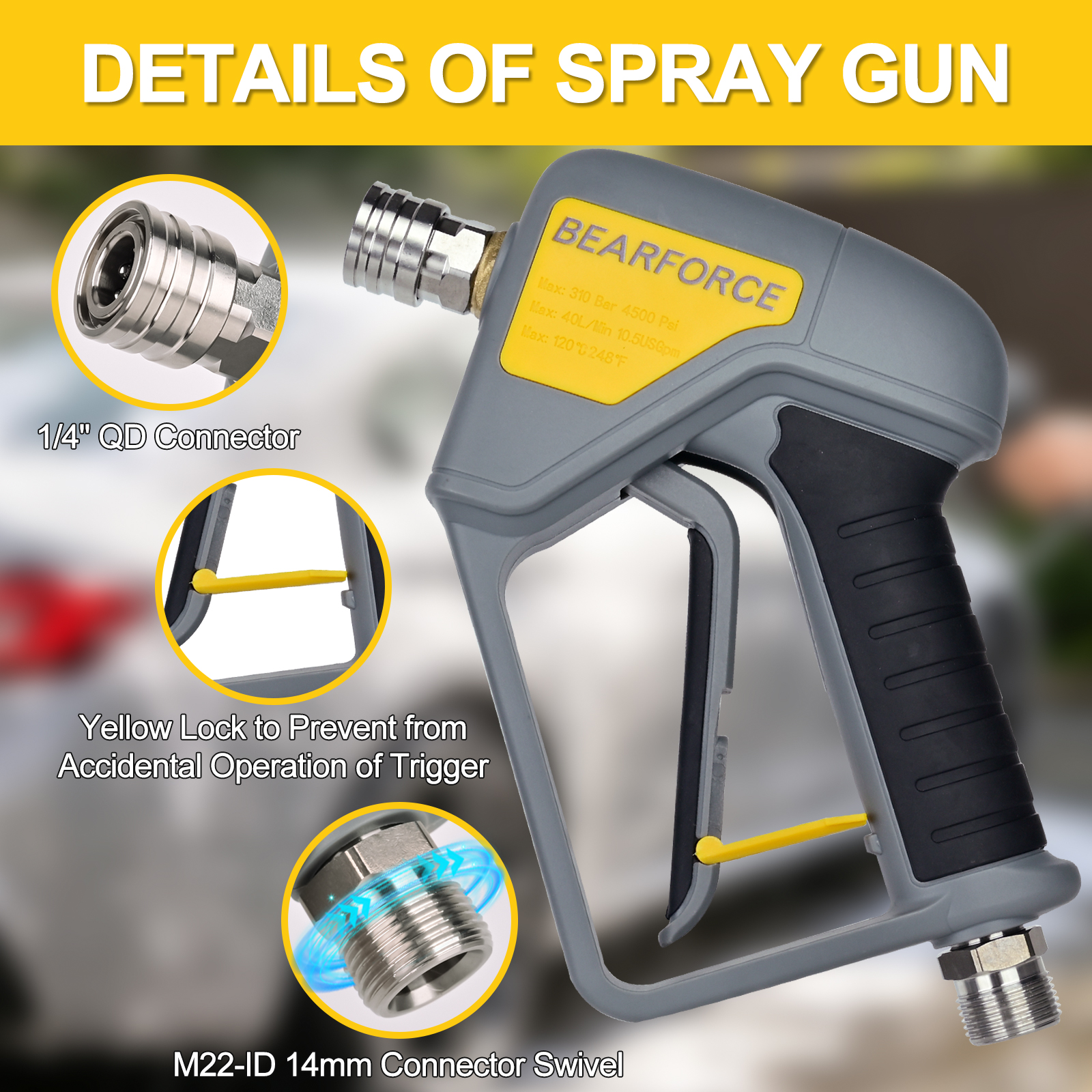 BEAR FORCE Pressure Washer Spr - Pressure Washer Foam Gun incelemesi ve fiyatı