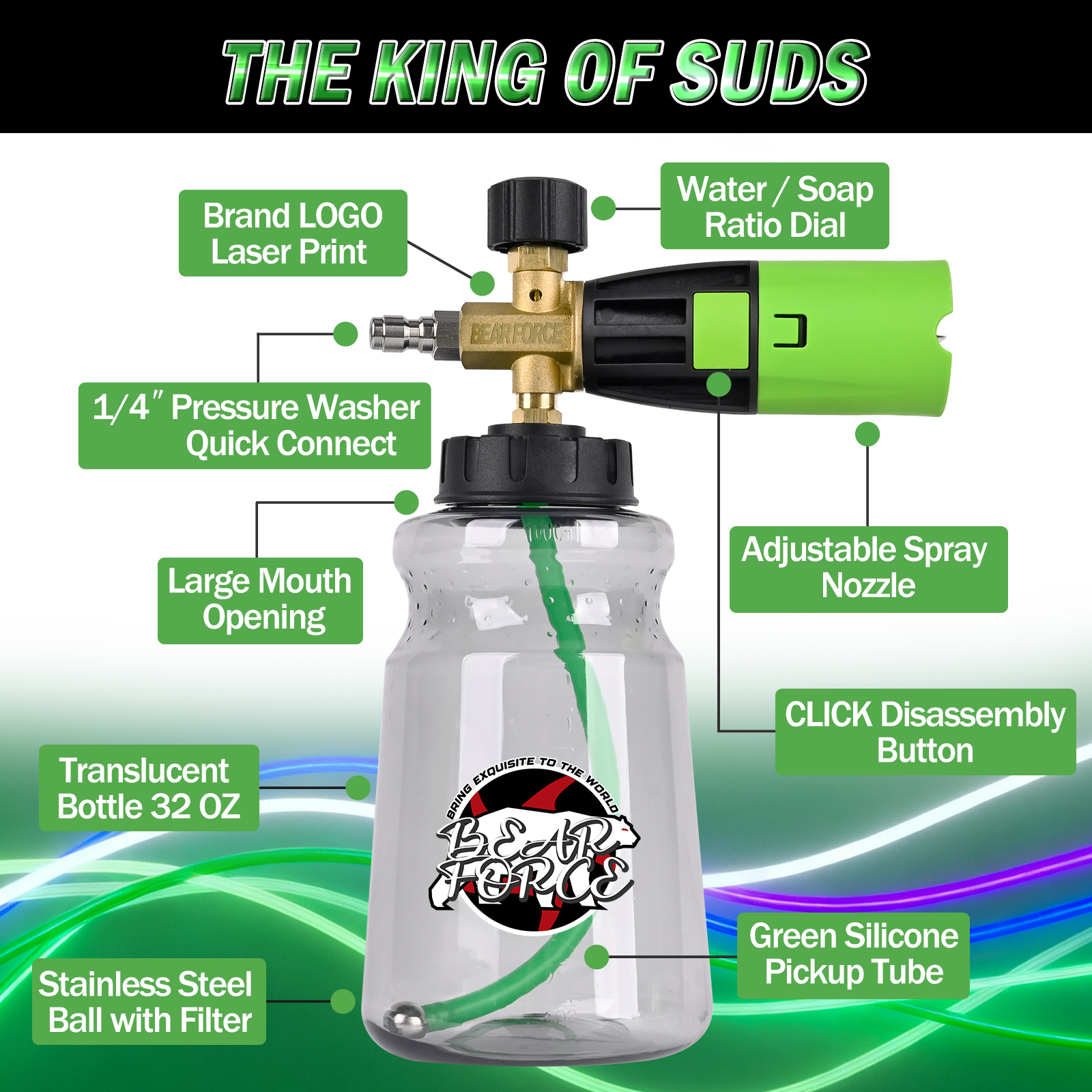 BEAR FORCE Pressure Washer Foa - Pressure Washer Foam Gun incelemesi ve fiyatı