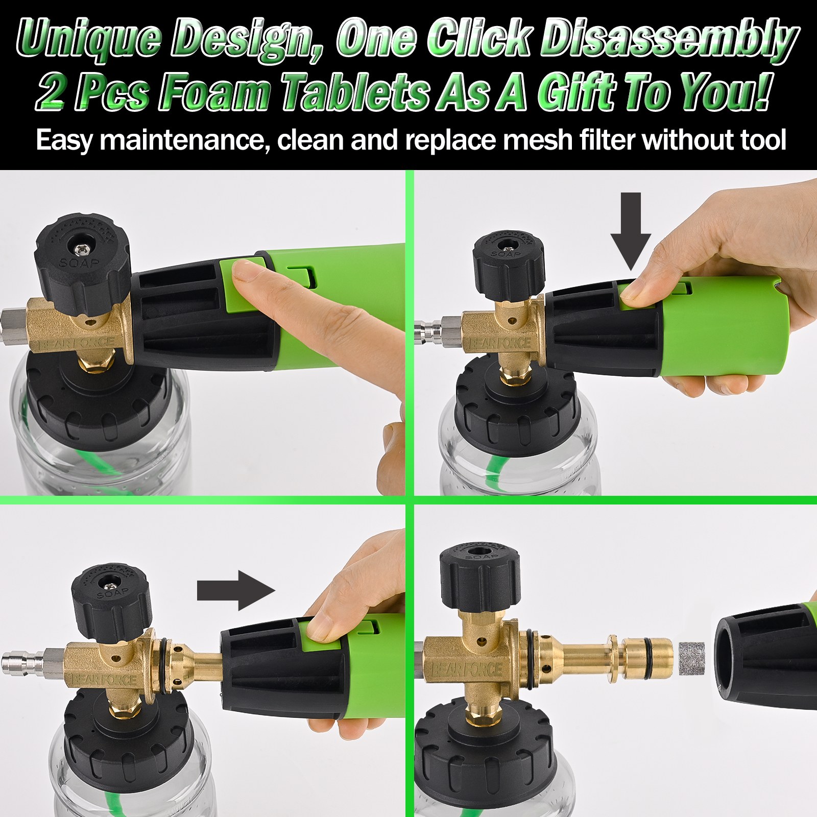 BEAR FORCE Pressure Washer Foa - Pressure Washer Foam Gun incelemesi ve fiyatı