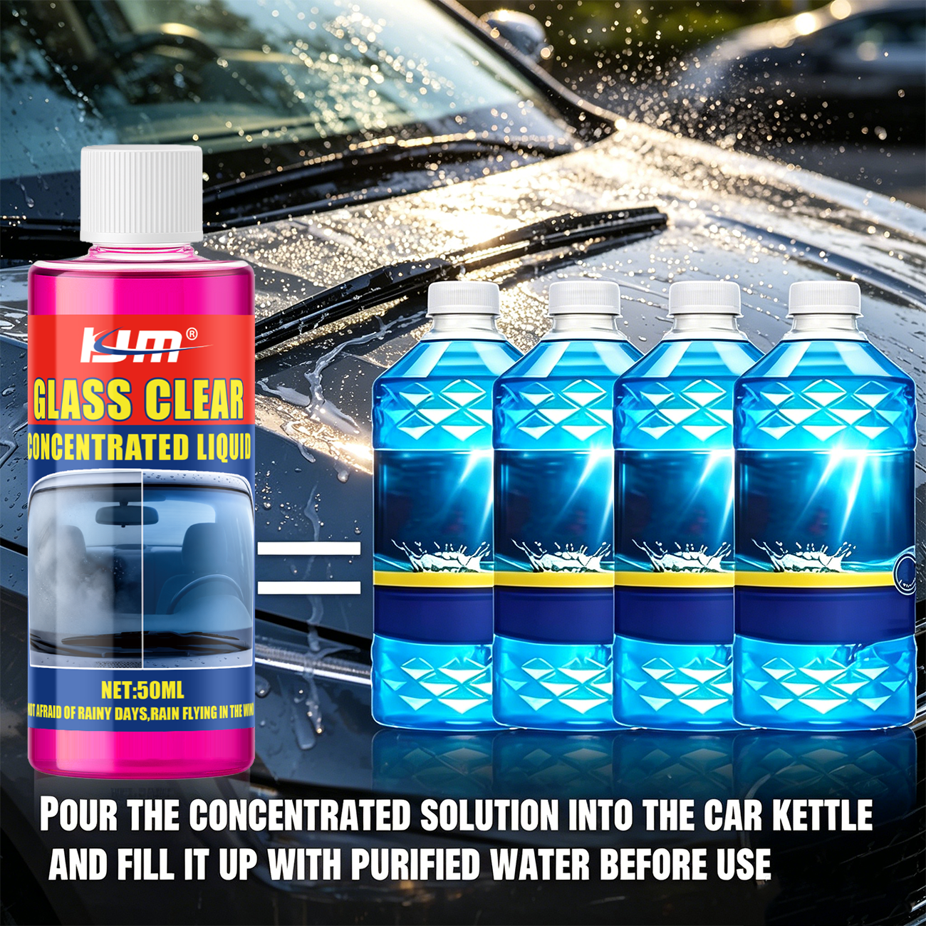 KJM Concentrated Car Glass Cle - Glass Cleaner Streak incelemesi ve fiyatı